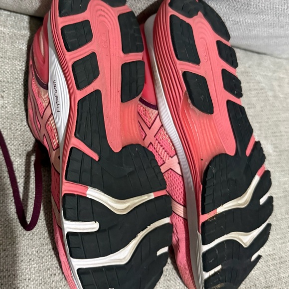 ASICS Women's Pink and Burgundy Athletic Shoes - Picture 5 of 6